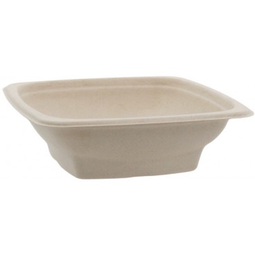 Caserole biodegradabile, natur, patrate, L180,   750cc