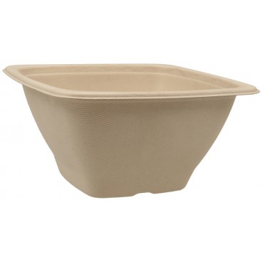#CTR-BIO-1400-L180 Caserole BIO, natur, patrate, 180 x 180 x 90 mm, 1250 cc