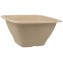 #CTR-BIO-1400-L180 Caserole BIO, natur, patrate, 180 x 180 x 90 mm, 1250 cc