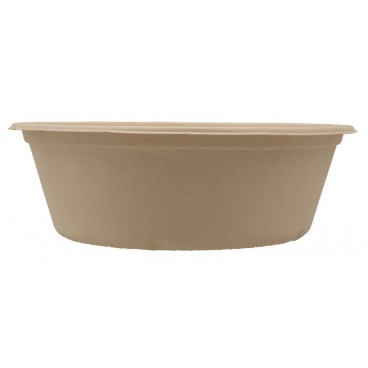 @BIO-1300-D184 Boluri biodegradabile din trestie de zahar, natur, rotunde, D184, 1050 cc