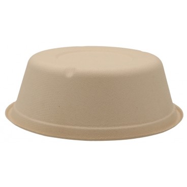 @BIO-1300-D184 Boluri biodegradabile din trestie de zahar, natur, rotunde, D184, 1050 cc