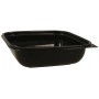 1300 Boluri din PET,  salad, negre, 189 x 189 x 54 mm, 1000 cc