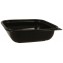 1300 Boluri din PET,  salad, negre, 189 x 189 x 54 mm, 1000 cc