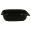 1300 Boluri din PET,  salad, negre, 189 x 189 x 54 mm, 1000 cc