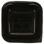 1300 Boluri din PET,  salad, negre, 189 x 189 x 54 mm, 1000 cc