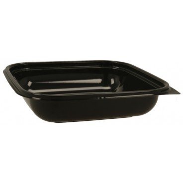 1300 Boluri din PET,  salad, negre,180 x 180 x 44 mm, 750 cc