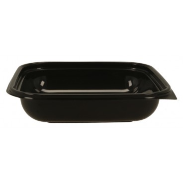 1300 Boluri din PET,  salad, negre,180 x 180 x 44 mm, 750 cc