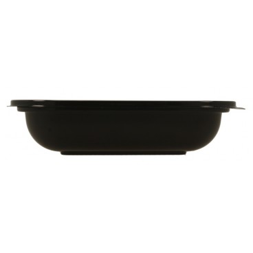 1300 Boluri din PET,  salad, negre,180 x 180 x 44 mm, 750 cc