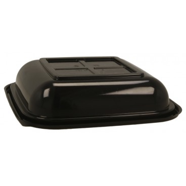 1300 Boluri din PET,  salad, negre,180 x 180 x 44 mm, 750 cc
