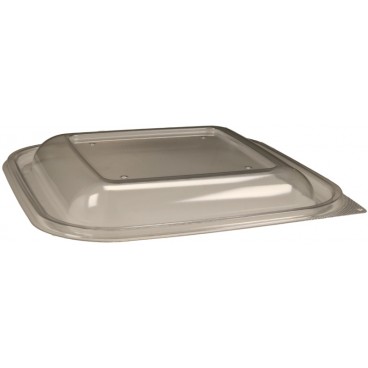 1400 Capace din PET, transparente, patrate, dome, 189 x 189 x 23 mm