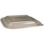 1400 Capace din PET, transparente, patrate, dome, 189 x 189 x 23 mm