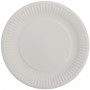 #CTR-CRTALB-0900 Farfurii din carton, albe, ECO, rotunde D180 mm