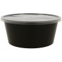 #CTR-PLS-1400 Cutie Delivery din PP negru cu capac in bax, M3000