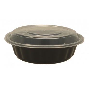 #CTR-PLS-1300 Boluri plastic din PP negru cu capac in bax, CSB, PRIME, M0500