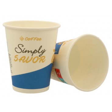 #COF-0200 Pahare din carton, vending, D80 mm, 8 oz