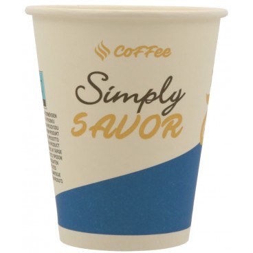 #COF-0200 Pahare din carton, vending, D80 mm, 8 oz