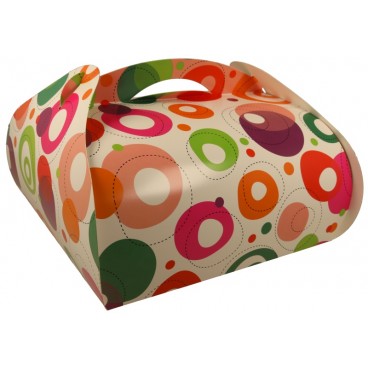 #GLT-3600-CMD Cutii tort din carton cu maner, ABSTRACT, CT4, M0300