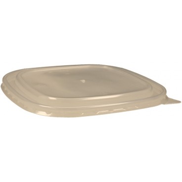 #CTR-BIO-1400-L175-C Capace PP transparente, patrate, L175, dome, orificiu aerisire