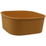 #CTR-1400 Caserole carton, patrate, #KraftC, L175-1300 pentru salate