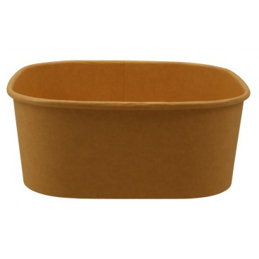 #CTR-1400 Caserole carton, patrate, #KraftC, L175-1300 pentru salate