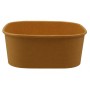 #CTR-1400 Caserole carton, patrate, #KraftC, L175-1300 pentru salate