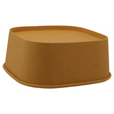 #CTR-1400 Caserole carton, patrate, #KraftC, L175-1300 pentru salate