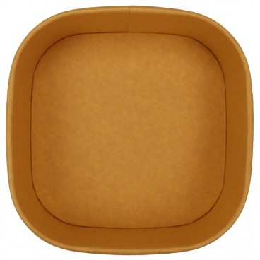 #CTR-1400 Caserole carton, patrate, #KraftC, L175-1300 pentru salate