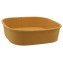 #CTR-1400 Caserole carton, patrate, #KraftC, L175-0750 pentru salate