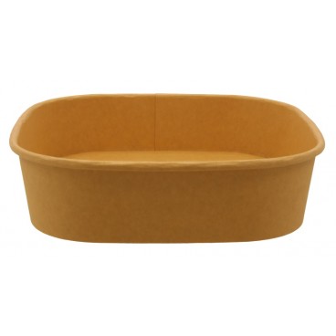 #CTR-1400 Caserole carton, patrate, #KraftC, L175-0750 pentru salate