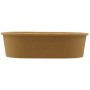 #CTR-1400 Caserole carton, patrate, #KraftC, L175-0750 pentru salate