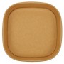 #CTR-1400 Caserole carton, patrate, #KraftC, L175-0750 pentru salate