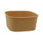#CTR-1400 Caserole carton, patrate, #KraftC, L132-0650 pentru salate
