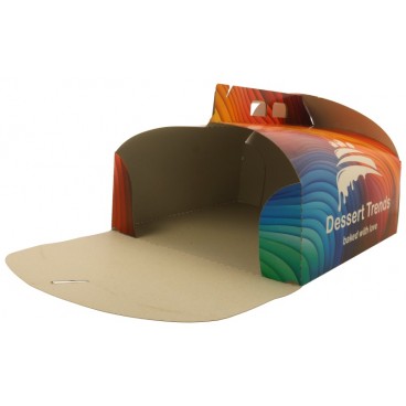 #GLT-3600 Cutii tort cu maner din carton, #WAVES, CT4, M3030
