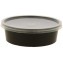 Boluri plastic din PP, negre, capac in bax, CSB, D117, M250