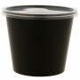 Boluri plastic din PP, negre, capac separat in bax, D117, M680