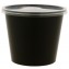 Boluri plastic din PP, negre, capac separat in bax, D117, M680