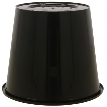 Boluri plastic din PP, negre, capac separat in bax, D117, M680