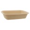 @BIO-1400-225160 Caserole biodegradabile din trestie de zahar + CPET, natur + negru, M225160-1C