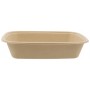 @BIO-1400-225160 Caserole biodegradabile din trestie de zahar + CPET, natur + negru, M225160-1C