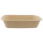 @BIO-1400-225160 Caserole biodegradabile din trestie de zahar + CPET, natur + negru, M225160-1C