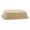 @BIO-1400-225160 Caserole biodegradabile din trestie de zahar + CPET, natur + negru, M225160-1C