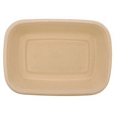 @BIO-1400-225160 Caserole biodegradabile din trestie de zahar + CPET, natur + negru, M225160-1C
