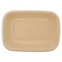 @BIO-1400-225160 Caserole biodegradabile din trestie de zahar + CPET, natur + negru, M225160-1C
