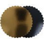 #GLT-3800 Discuri din carton, auriu + negru, floare, D300 mm