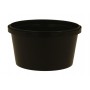 Boluri plastic din PP cu sigilare, negre, capac in bax, CSB, D116, 16OZ