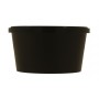 Boluri plastic din PP cu sigilare, negre, capac in bax, CSB, D116, 16OZ