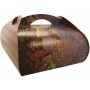 #GLT-3600 Cutii tort cu maner din carton, #CHOCO + AUR, CT4, M0300