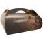 #GLT-3600 Cutii tort cu maner din carton, #CHOCO + AUR, CT3, M3525