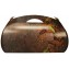 #GLT-3600 Cutii tort cu maner din carton, #CHOCO + AUR, CT3, M3525