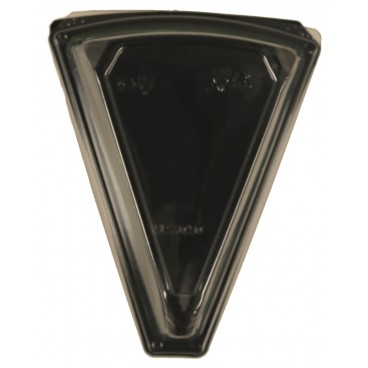 T-3700 Cutie felie plastic din PET + capac transparent #CSB #D300/8 #Triunghi #SI-2070